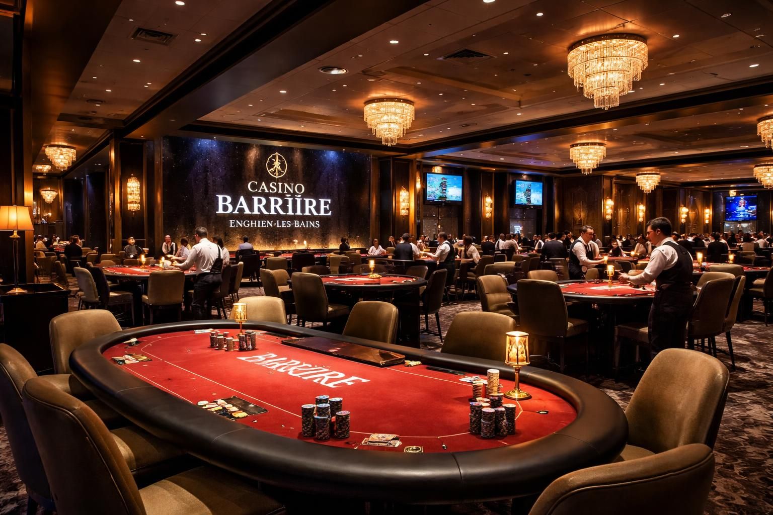 découvrez une expérience unique à la salle de poker du casino barrière à enghien-les-bains en france, alliant ambiance conviviale et jeux passionnants pour tous les amateurs de poker.