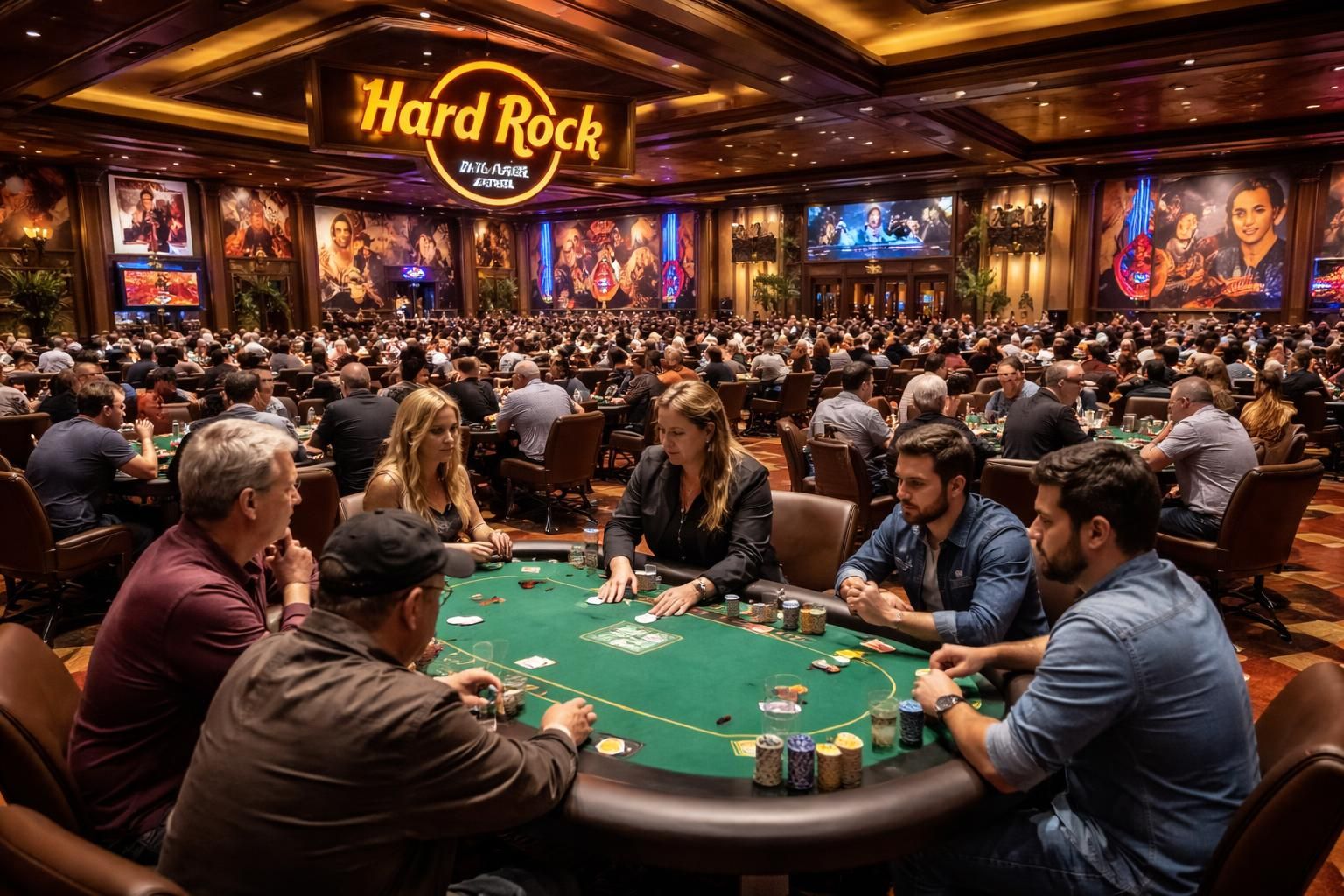 explorez la salle de poker du seminole hard rock casino à hollywood, usa, pour une expérience de jeu inégalée avec des tables excitantes et une ambiance conviviale.