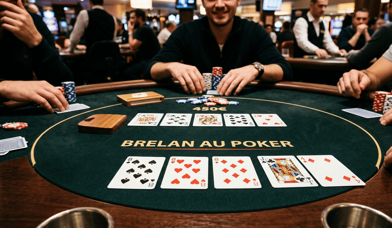 Brelan au Poker : comment maximiser vos gains avec un trio de cartes