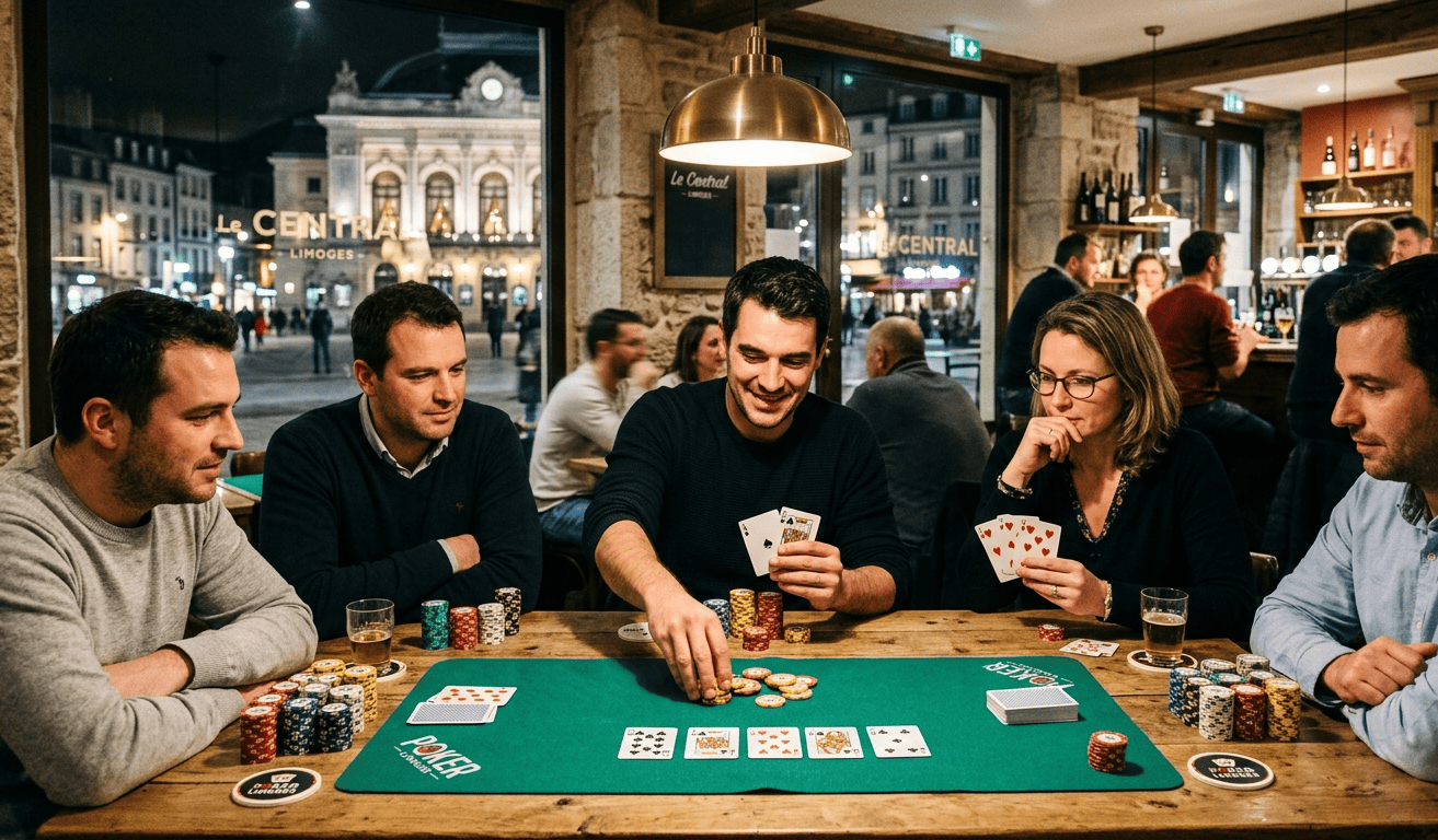 Jouer au poker à Limoges : guide des associations et des salles de jeux
